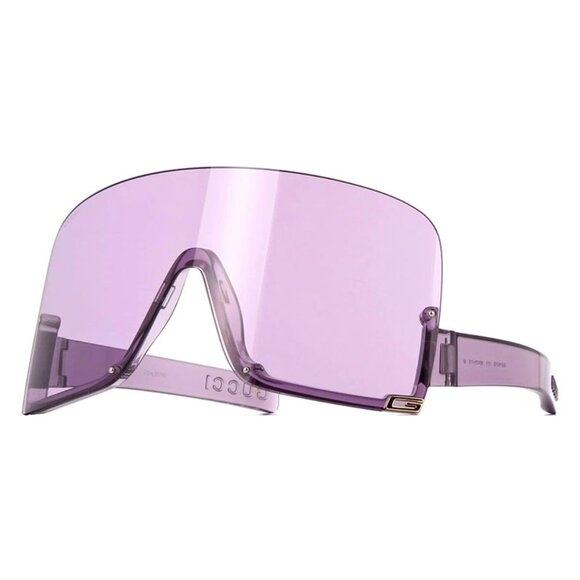 NEW GUCCI SHIELD SUNGLASSES GUCCI GG1631S 011 LILIAC VIOLET EYEWEAR